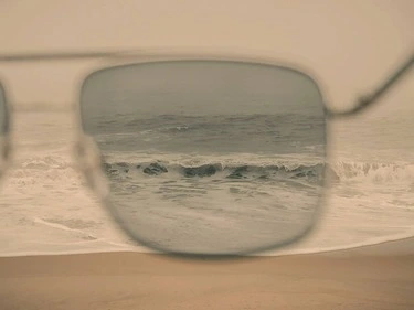 Tinted sunglass lenses for the beach