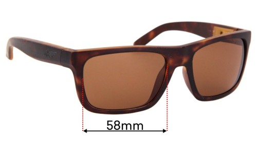 Sunglass Fix Replacement Lenses for Arnette Dropout AN4176 - 58mm Wide 