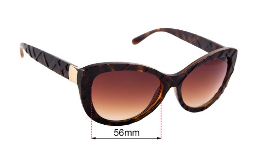 Sunglass Fix Replacement Lenses for Burberry B 4217 - 56mm Wide 