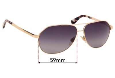 Dolce & Gabbana DG2144  Replacement Lenses 59mm wide 