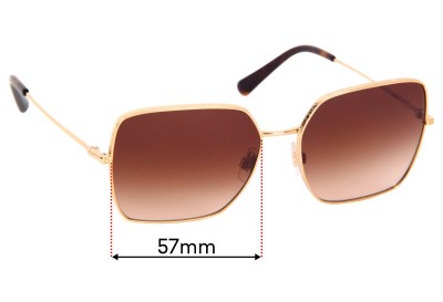 Dolce & Gabbana DG2242 Replacement Lenses 57mm wide 