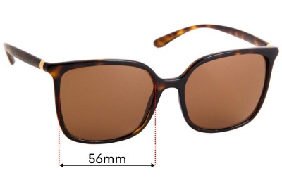 Dolce & Gabbana DG6112 Replacement Lenses 56mm wide 