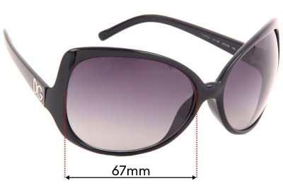 Dolce & Gabbana DG6035 Replacement Lenses 67mm wide 