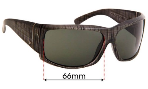 Sunglass Fix Replacement Lenses for Electric Hoy - 66mm Wide 
