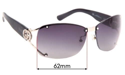 Gucci GG2820/F/S Replacement Lenses 62mm wide 