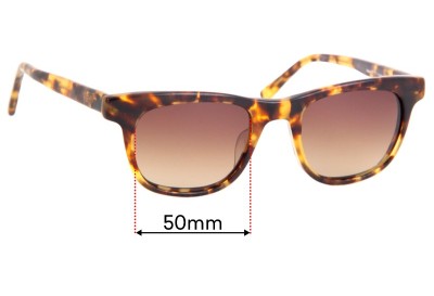 Maui Jim MJ241 Aloha Friday Replacement Lenses 50mm wide 