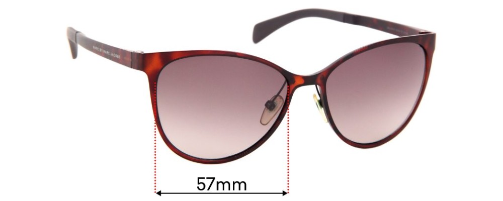 deuropening Afname Lang Marc by Marc Jacobs MMJ 451/S Aioha 57mm Replacement Lenses