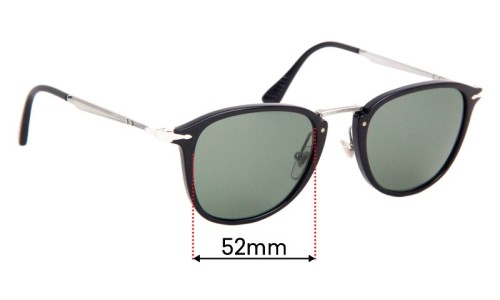 Persol 3165-S Replacement Lenses 52mm wide 