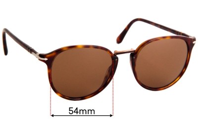 Persol Typewriter Edition 3210-S Replacement Lenses 54mm wide 