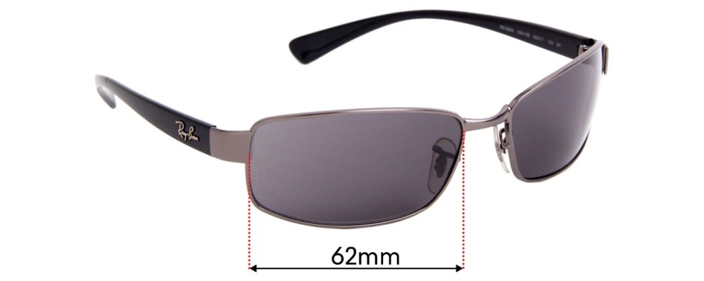 Ray Ban RB3364 Replacement Lenses 62mm 