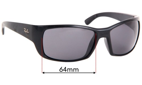 Ray Ban RB4149 Replacement Lenses 64mm wide 