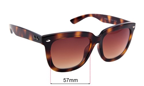Ray Ban RB4262D Replacement Lenses 57mm wide 