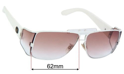 Von Zipper Brooklyn Replacement Lenses 62mm wide - Side View 
