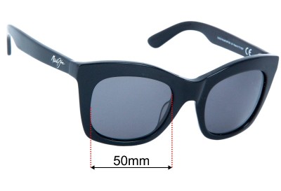 Maui Jim MJ720 Coco Palms  Replacement Lenses 50mm wide 