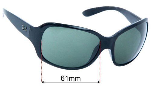 Ray Ban RB4118 Replacement Lenses 61mm wide 