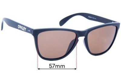 Oakley Frogskins 35th Anniversary OO9444F (Low Bridge Fit) Replacement Lenses 57mm wide 