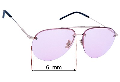 Saint Laurent  Classic 11/FM  Ersatzlinsen 61mm wide 