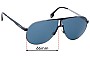 Sunglass Fix Replacement Lenses for Carrera 1005/S - 66mm Wide 