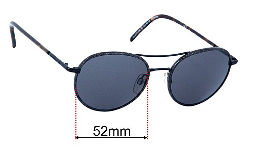 Karl Lagerfeld KL Sun Rx 08 Replacement Lenses 52mm wide 