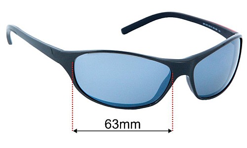 Prada SPS01C Replacement Lenses 63mm wide 