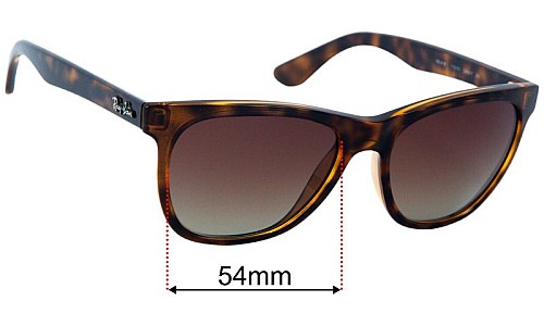 Ray Ban RB4181 Replacement Lenses 54mm wide 