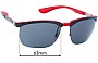 Sunglass Fix Replacement Lenses for Ray Ban RB8324-M - 63mm Wide 