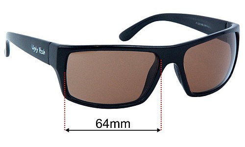 Ugly Fish P 1202 Replacement Lenses 64mm wide 