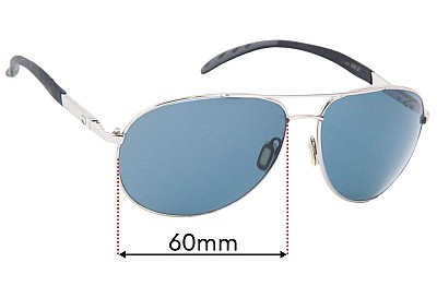 Costa Del Mar Wingman Lentilles de Remplacement 60mm wide 