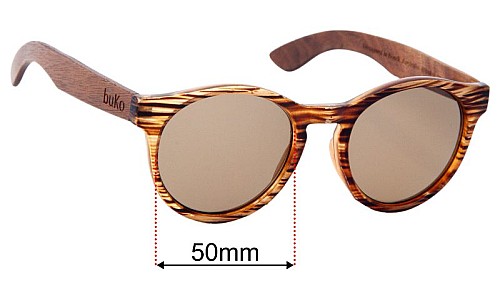 BUKO Savannah Replacement Lenses 50mm wide 