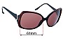 Sunglass Fix Replacement Lenses for Bvlgari 8035 - 61mm Wide 