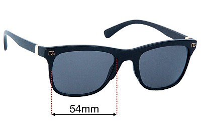Dolce & Gabbana DG6139  Replacement Lenses 54mm wide 