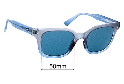 Sunglasses Replacement Lenses Maui Jim MJ822 Shore Break 50mm Wide 