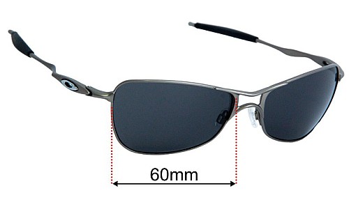 Oakley Crosshair 1.0 Replacement Lenses 60mm wide 