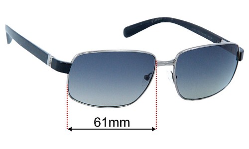 Prada SPR52N Replacement Lenses 61mm wide 