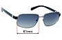 Sunglass Fix Replacement Lenses for Prada SPR52N - 61mm Wide 