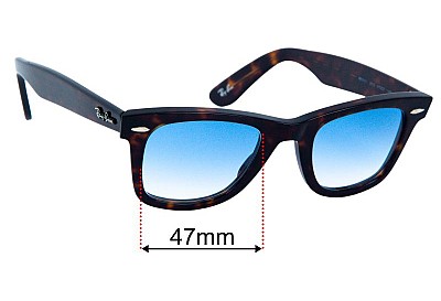 Ray Ban RB5121 Replacement Lenses 47mm wide 