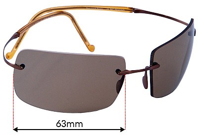 Maui Jim MJ517 Thousand Peaks  Replacement Lenses 63mm wide 