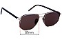 Sunglass Fix Replacement Lenses for Prada SPR 59Y - 57mm Wide 