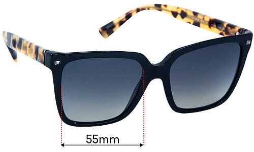 Valentino VA4098 Replacement Lenses 55mm wide 