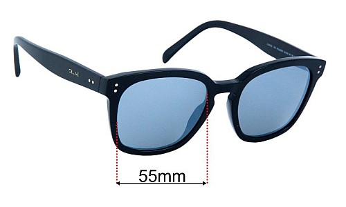 Celine CL 40152I Replacement Lenses 55mm wide 