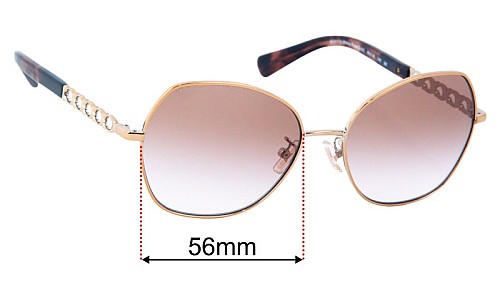 Coach HC 7112 Replacement Lenses 56mm wide 