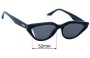 Sunglass Fix Lentes de Repuesto para Fendi FE 40009I - 52mm Wide 