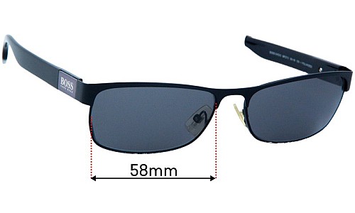 Hugo Boss 0413/S Replacement Lenses 58mm wide 