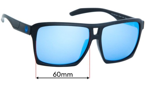 Sunglass Fix Replacement Lenses for Dragon The Verse - 60mm Wide 