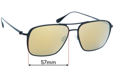 Maui Jim MJ541 Beaches Replacement Lenses 57mm wide 