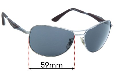 Ray Ban RB3519 Replacement Lenses 59mm wide 