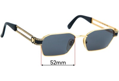 Versace MOD S69 Replacement Lenses 52mm wide 
