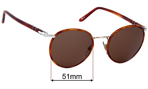 Sunglass Fix Sunglasses Replacement Lenses Persol 2422-S-J - 51mm Wide 
