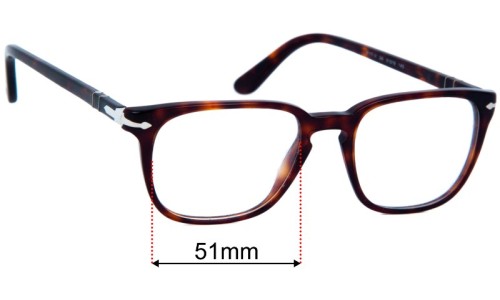 Persol 3117-v Replacement Lenses 51mm wide 