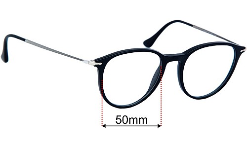 Persol 3147-V Replacement Lenses 50mm wide 